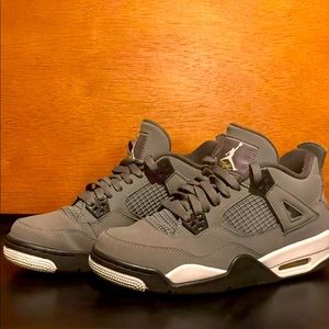 Jordan 4 Retro, cool grey, size 7y.